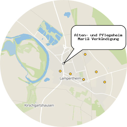 Kartenausschnitt für die Firma Alten- und Pflegeheim Mariä Verkündigung
