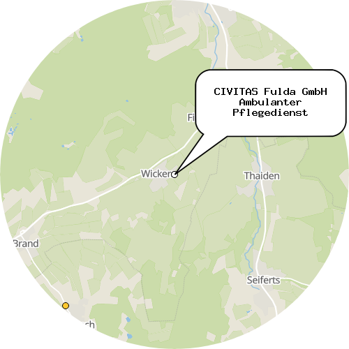 Kartenausschnitt für die Firma CIVITAS Fulda GmbH Ambulanter Pflegedienst