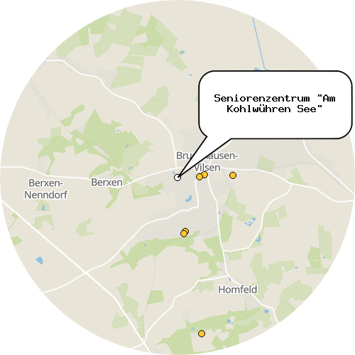 Kartenausschnitt für die Firma Seniorenzentrum "Am Kohlwühren See"