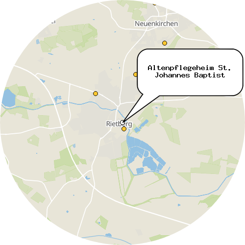 Kartenausschnitt für die Firma Altenpflegeheim St. Johannes Baptist