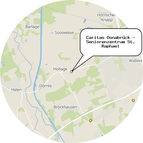 Kartenausschnitt für die Firma Caritas Osnabrück - Seniorenzentrum St. Raphael