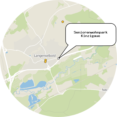 Kartenausschnitt für die Firma Seniorenwohnpark Kinzigaue
