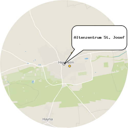 Kartenausschnitt für die Firma Altenzentrum St. Josef