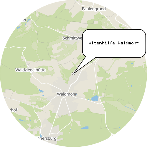 Kartenausschnitt für die Firma Altenhilfe Waldmohr