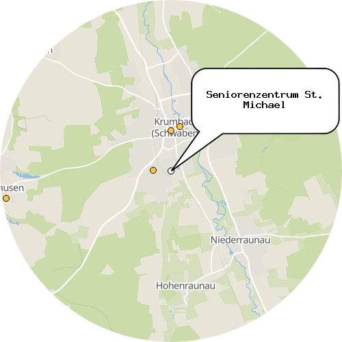 Kartenausschnitt für die Firma Seniorenzentrum St. Michael