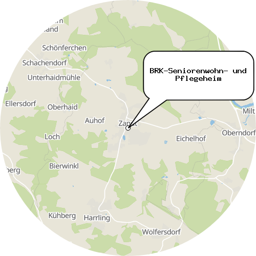 Kartenausschnitt für die Firma BRK-Seniorenwohn- und Pflegeheim