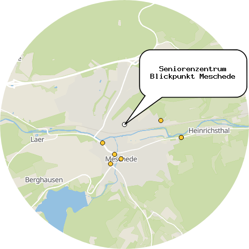 Kartenausschnitt für die Firma Seniorenzentrum Blickpunkt Meschede
