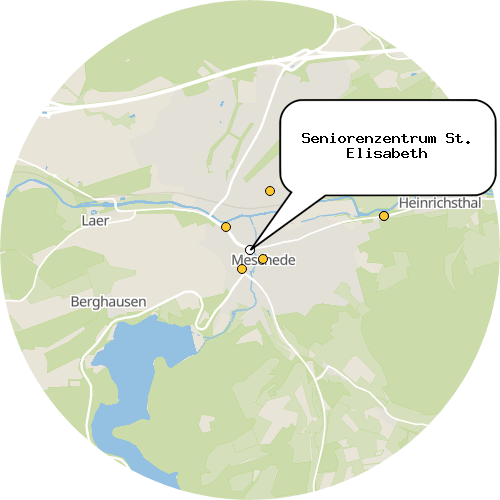 Kartenausschnitt für die Firma Seniorenzentrum St. Elisabeth
