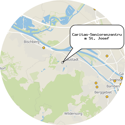 Kartenausschnitt für die Firma Caritas-Seniorenzentrum St. Josef