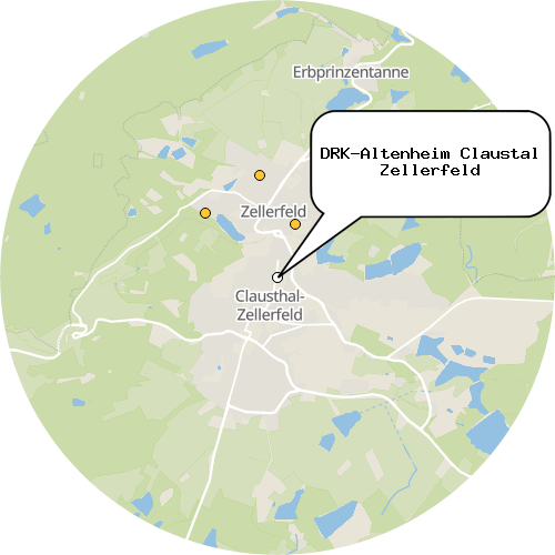 Kartenausschnitt für die Firma DRK-Altenheim Claustal Zellerfeld