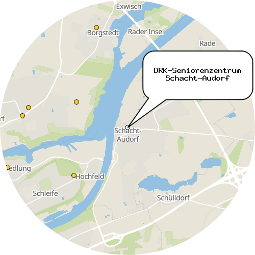 Kartenausschnitt für die Firma DRK-Seniorenzentrum Schacht-Audorf