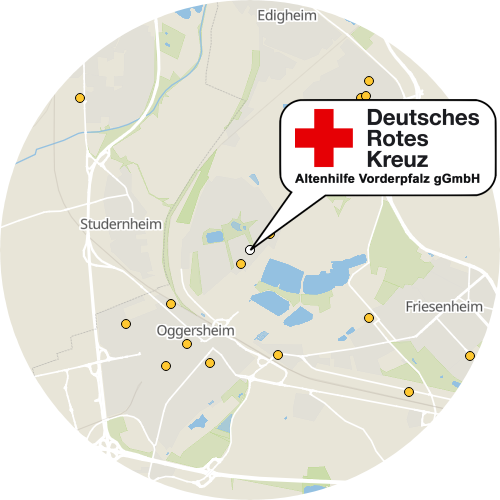 Kartenausschnitt für die Firma DRK Pflegeheim In der Melm