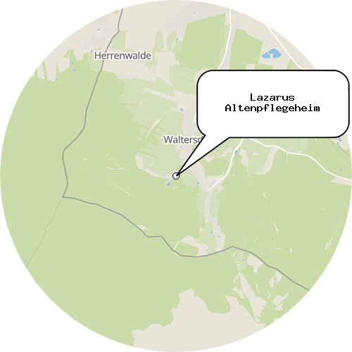 Kartenausschnitt für die Firma Lazarus Altenpflegeheim