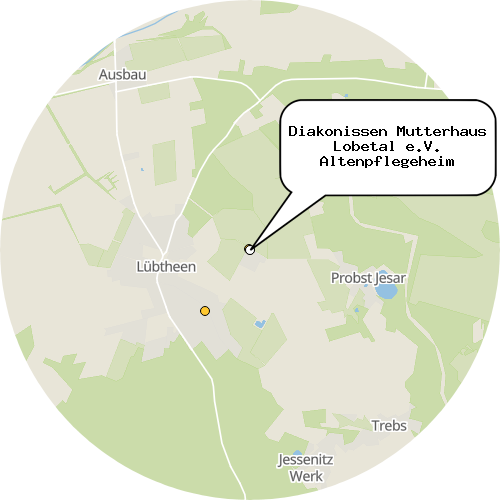 Kartenausschnitt für die Firma Diakonissen Mutterhaus Lobetal e.V. Altenpflegeheim