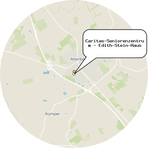 Kartenausschnitt für die Firma Caritas-Seniorenzentrum - Edith-Stein-Haus