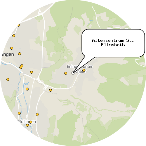 Kartenausschnitt für die Firma Altenzentrum St. Elisabeth