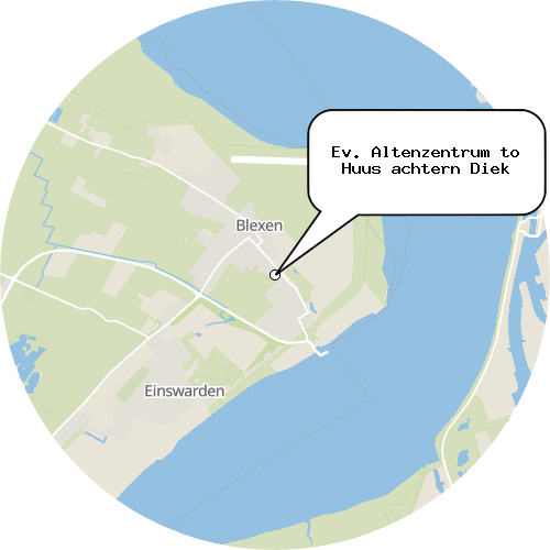 Kartenausschnitt für die Firma Ev. Altenzentrum to Huus achtern Diek