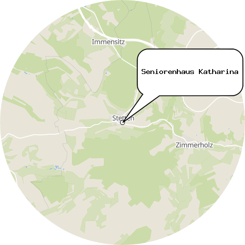 Kartenausschnitt für die Firma Seniorenhaus Katharina