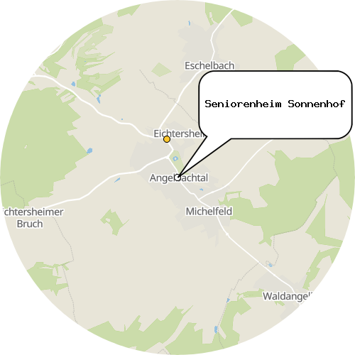 Kartenausschnitt für die Firma Seniorenheim Sonnenhof