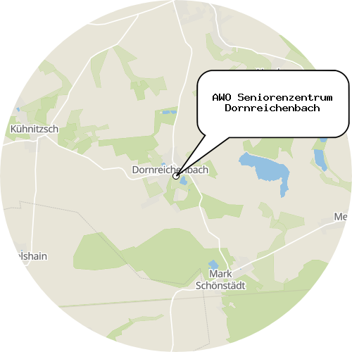 Kartenausschnitt für die Firma AWO Seniorenzentrum Dornreichenbach