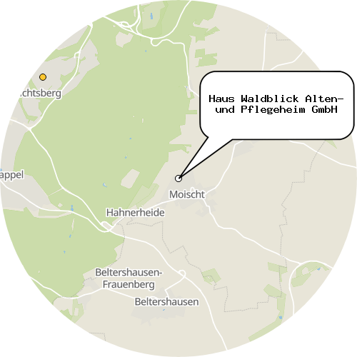 Kartenausschnitt für die Firma Haus Waldblick Alten- und Pflegeheim GmbH