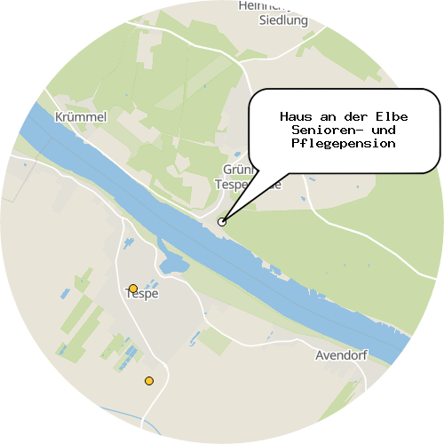 Kartenausschnitt für die Firma Haus an der Elbe Senioren- und Pflegepension