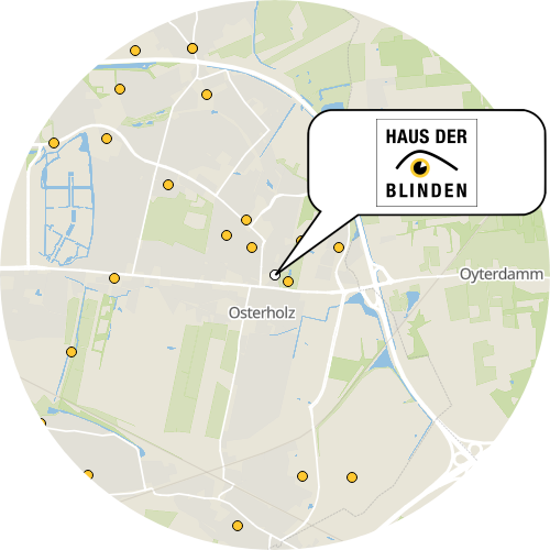 Kartenausschnitt für die Firma Haus der Blinden Senioren- und Pflegeheim