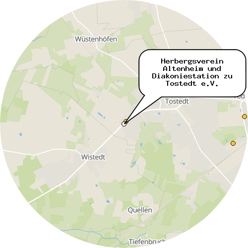 Kartenausschnitt für die Firma Herbergsverein Altenheim und Diakoniestation zu Tostedt e.V.