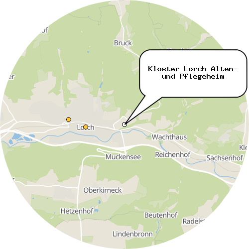 Kartenausschnitt für die Firma Kloster Lorch Alten- und Pflegeheim