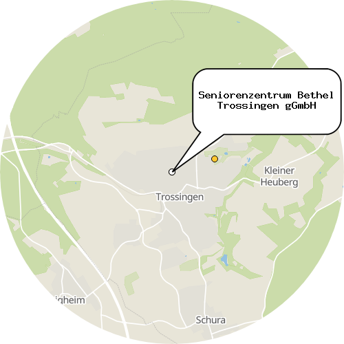 Kartenausschnitt für die Firma Seniorenzentrum Bethel Trossingen gGmbH