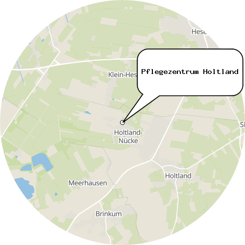 Kartenausschnitt für die Firma Pflegezentrum Holtland