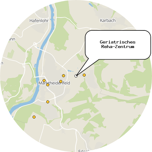 Kartenausschnitt für die Firma Geriatrisches Reha-Zentrum
