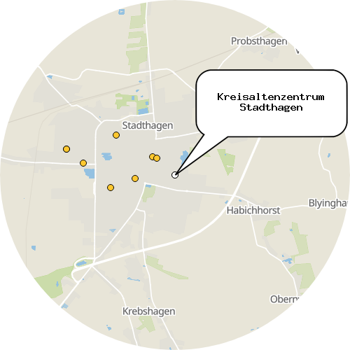 Kartenausschnitt für die Firma Kreisaltenzentrum Stadthagen