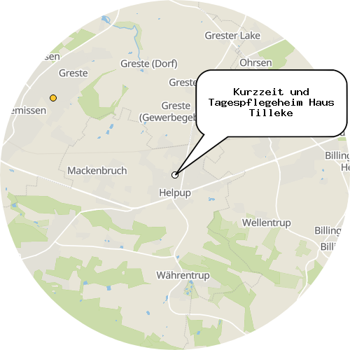 Kartenausschnitt für die Firma Kurzzeit und Tagespflegeheim Haus Tilleke