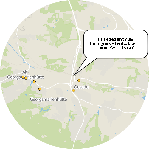 Kartenausschnitt für die Firma Pflegezentrum Georgsmarienhütte - Haus St. Josef