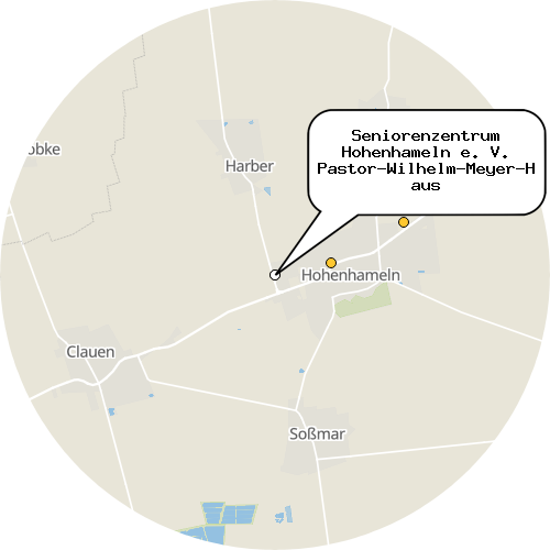 Kartenausschnitt für die Firma Seniorenzentrum Hohenhameln e. V. Pastor-Wilhelm-Meyer-Haus