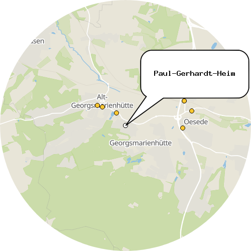 Kartenausschnitt für die Firma Paul-Gerhardt-Heim