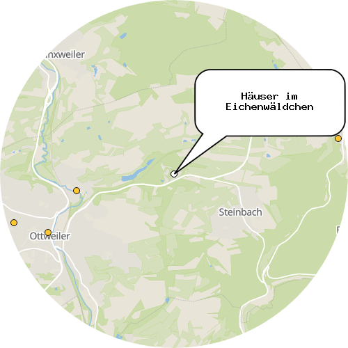 Kartenausschnitt für die Firma Häuser im Eichenwäldchen