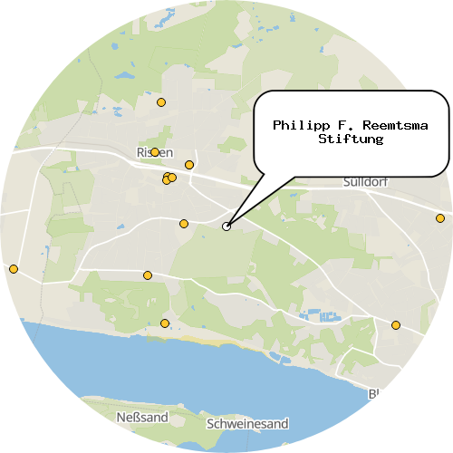 Kartenausschnitt für die Firma Philipp F. Reemtsma Stiftung