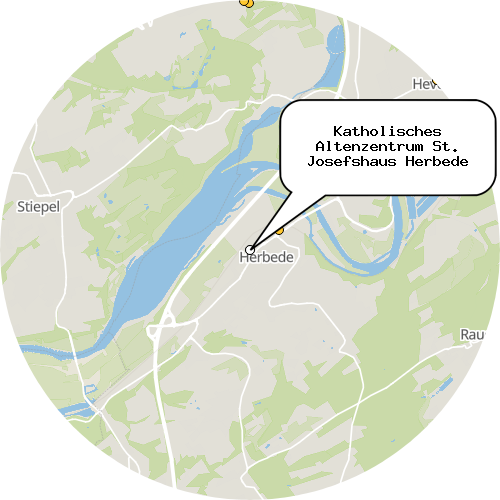 Kartenausschnitt für die Firma Katholisches Altenzentrum St. Josefshaus Herbede