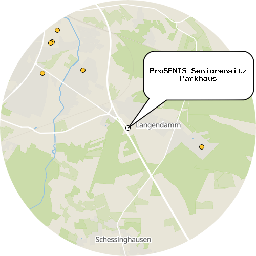 Kartenausschnitt für die Firma ProSENIS Seniorensitz Parkhaus