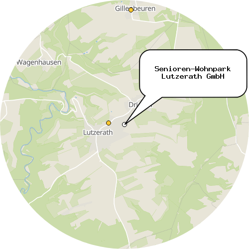Kartenausschnitt für die Firma Senioren-Wohnpark Lutzerath GmbH