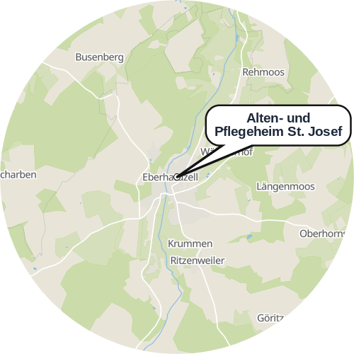 Kartenausschnitt für die Firma Alten- und Pflegeheim St. Josef