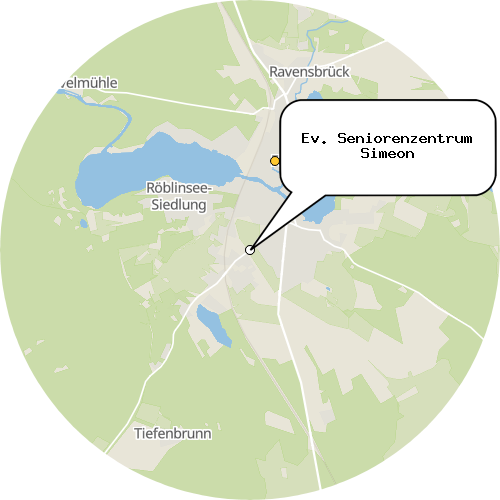 Kartenausschnitt für die Firma Ev. Seniorenzentrum Simeon