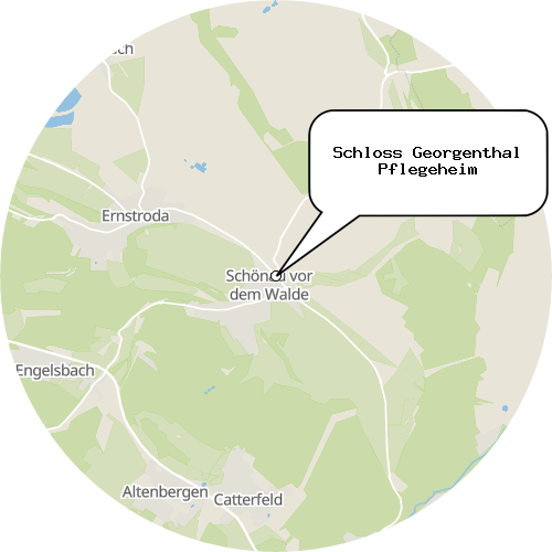 Kartenausschnitt für die Firma Schloss Georgenthal Pflegeheim