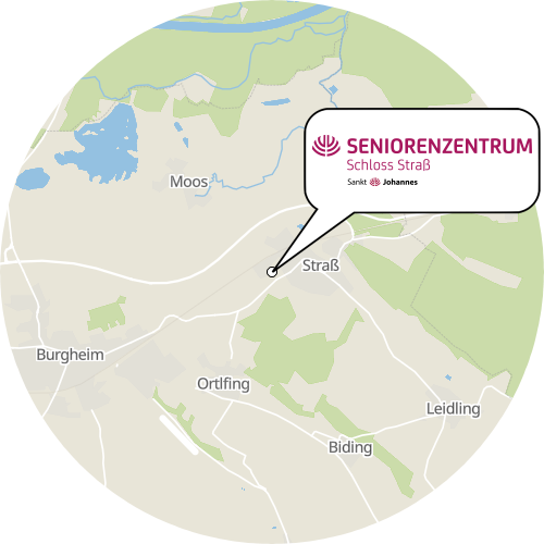 Kartenausschnitt für die Firma Seniorenzentrum Schloss Straß