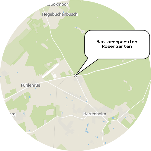 Kartenausschnitt für die Firma Seniorenpension Rosengarten