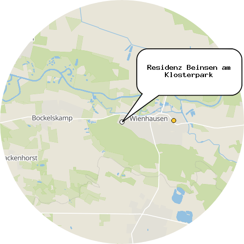 Kartenausschnitt für die Firma Residenz Beinsen am Klosterpark