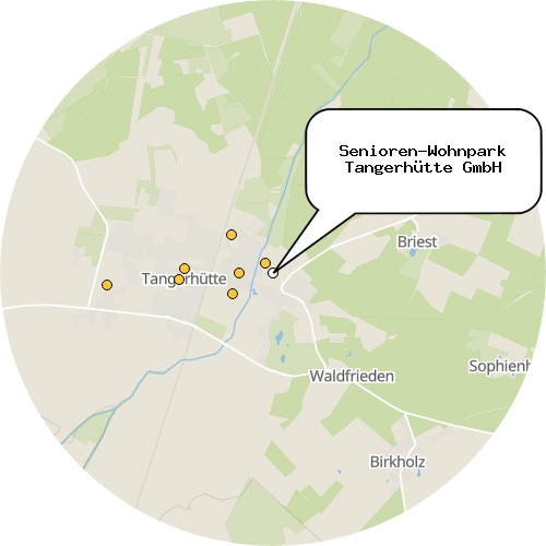 Kartenausschnitt für die Firma Senioren-Wohnpark Tangerhütte GmbH