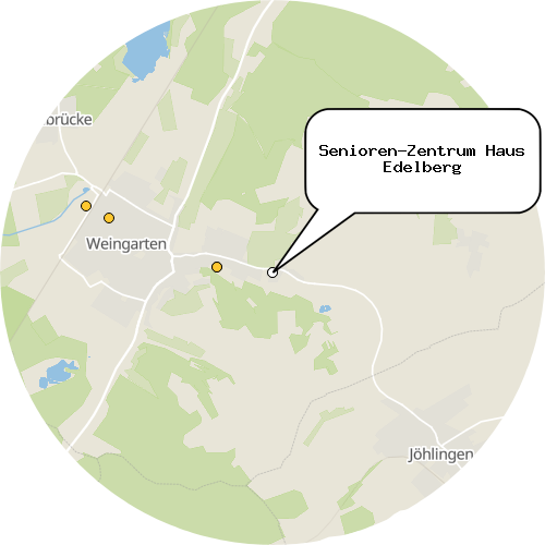 Kartenausschnitt für die Firma Senioren-Zentrum Haus Edelberg